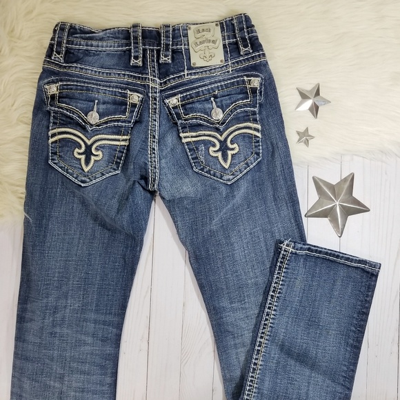 rock revival men's straight jeans